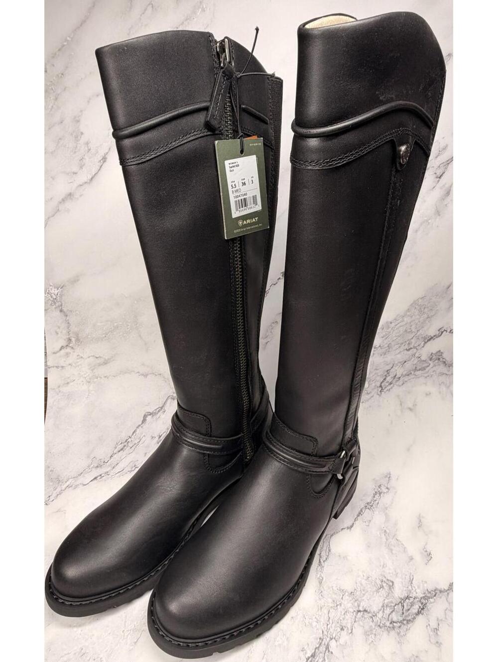 Ariat Scarlet H2O Waterproof Boots Womens 5.5B Black Tall Riding NEW